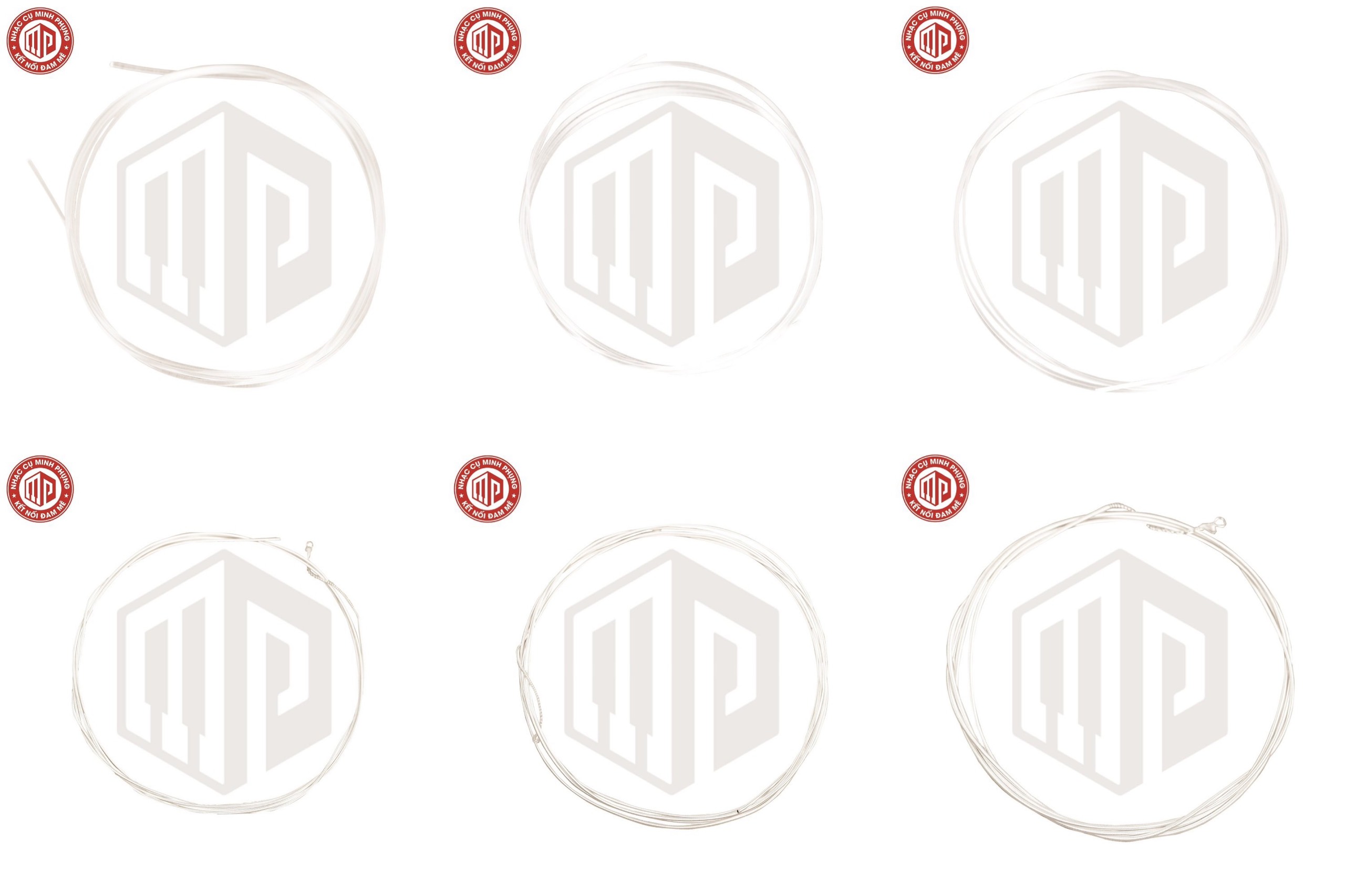 Bộ dây đàn Guitar Classic/ Classical Guitar String Set - Alice AC106/ A106 - Clear Nylon Plain String, Silver Plated Copper Alloy Winding - Hàng chính hãng