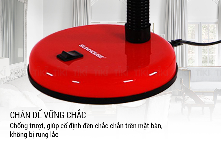 Đèn Bàn Sunhouse SHE-01S Kèm Bóng Đèn SHE-LEDA60AL-A6W.W
