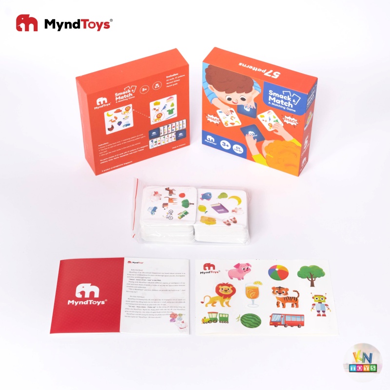 đồ chơi xếp hình myndtoys smack & match a matching game (trò chơi tìm hình giống nhau cho bé từ 3 tuổi) 4