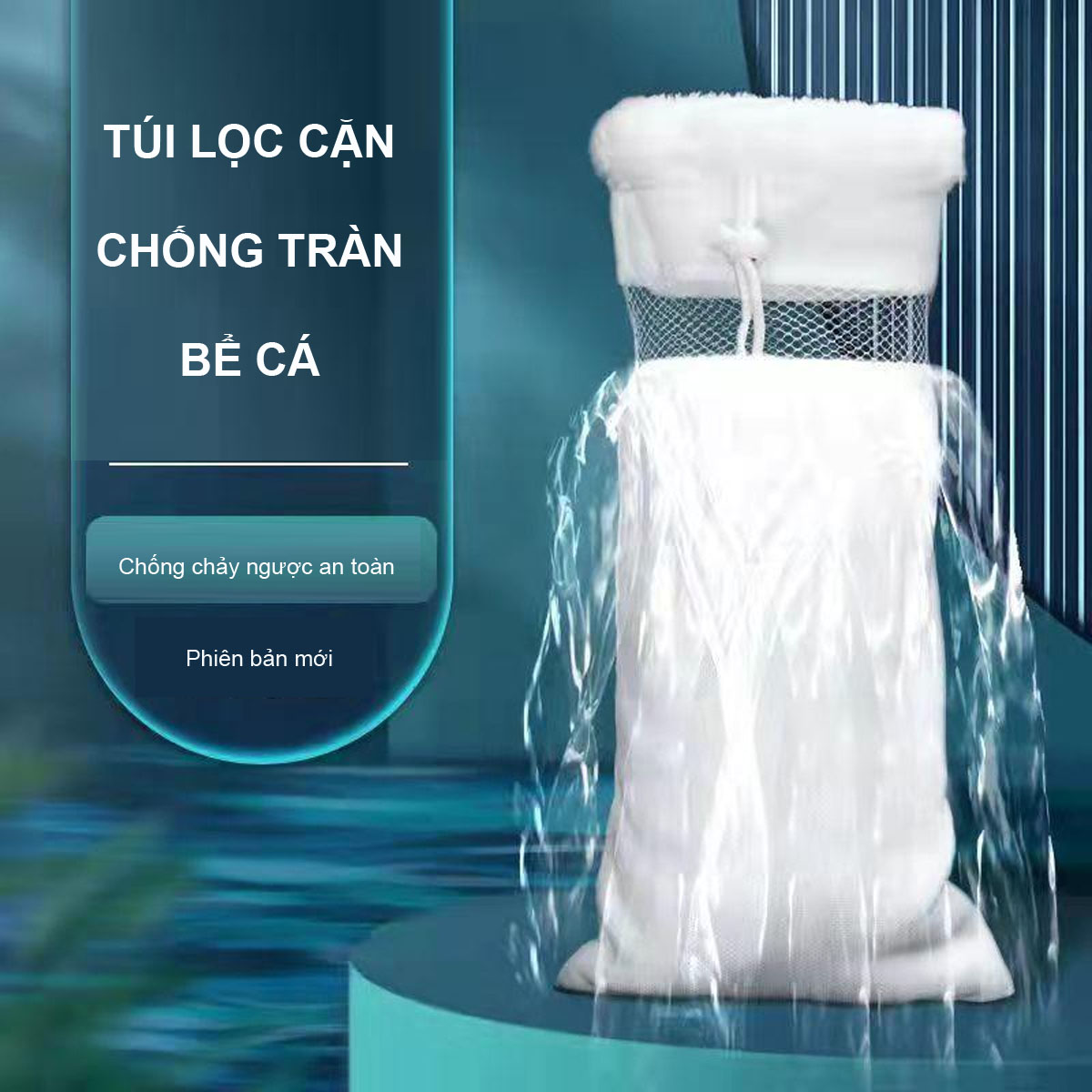 Túi Lọc Bể Cá 2 Lớp Cao Cấp Loại Bỏ Cặn Bẩn, Chống Tràn