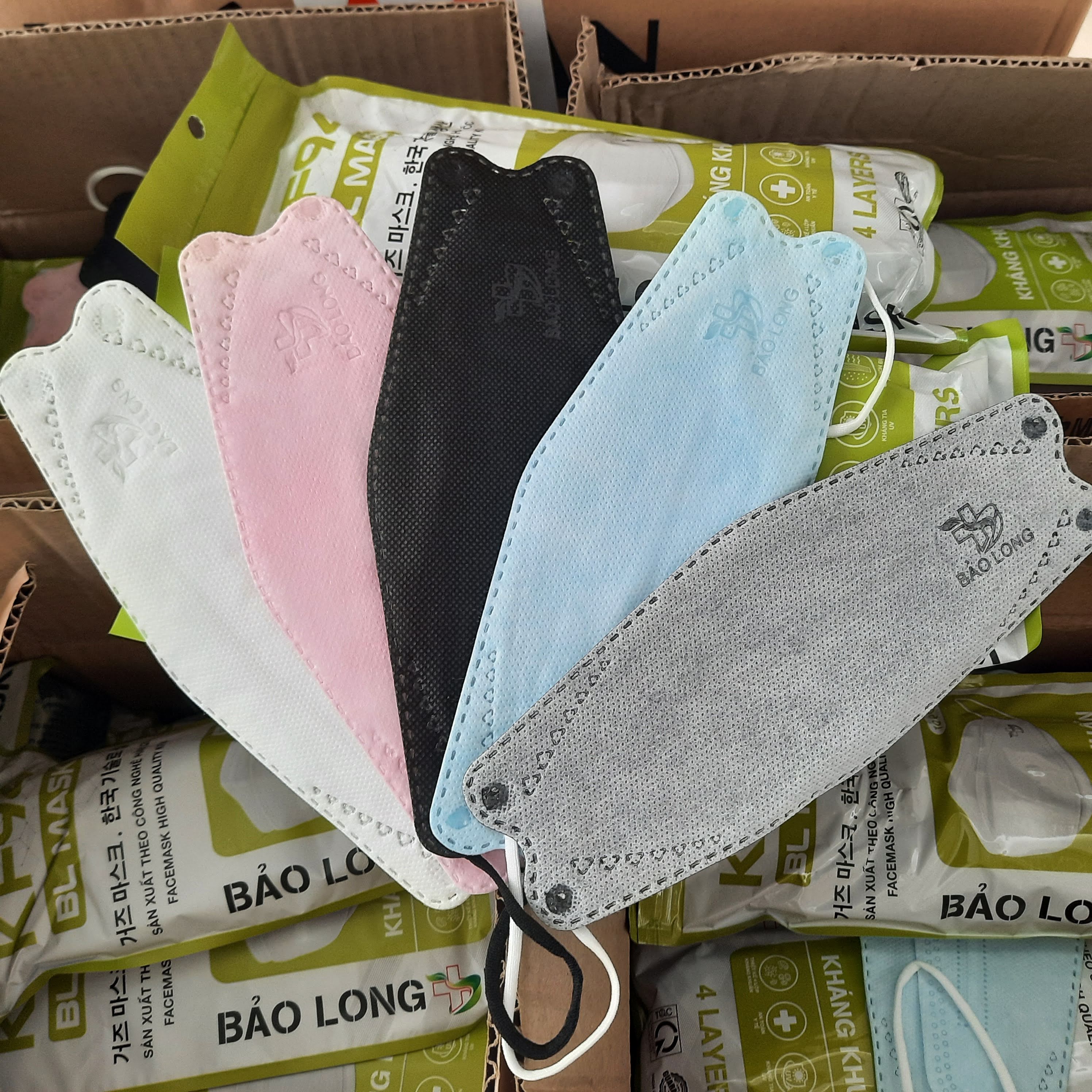 SET 100/20 khẩu trang KF94 4D Bảo Long Mask kháng khuẩn chống bụi mịn sản xuất tại Việt Nam theo công nghệ 4D và chuẩn KF94 Hàn Quốc