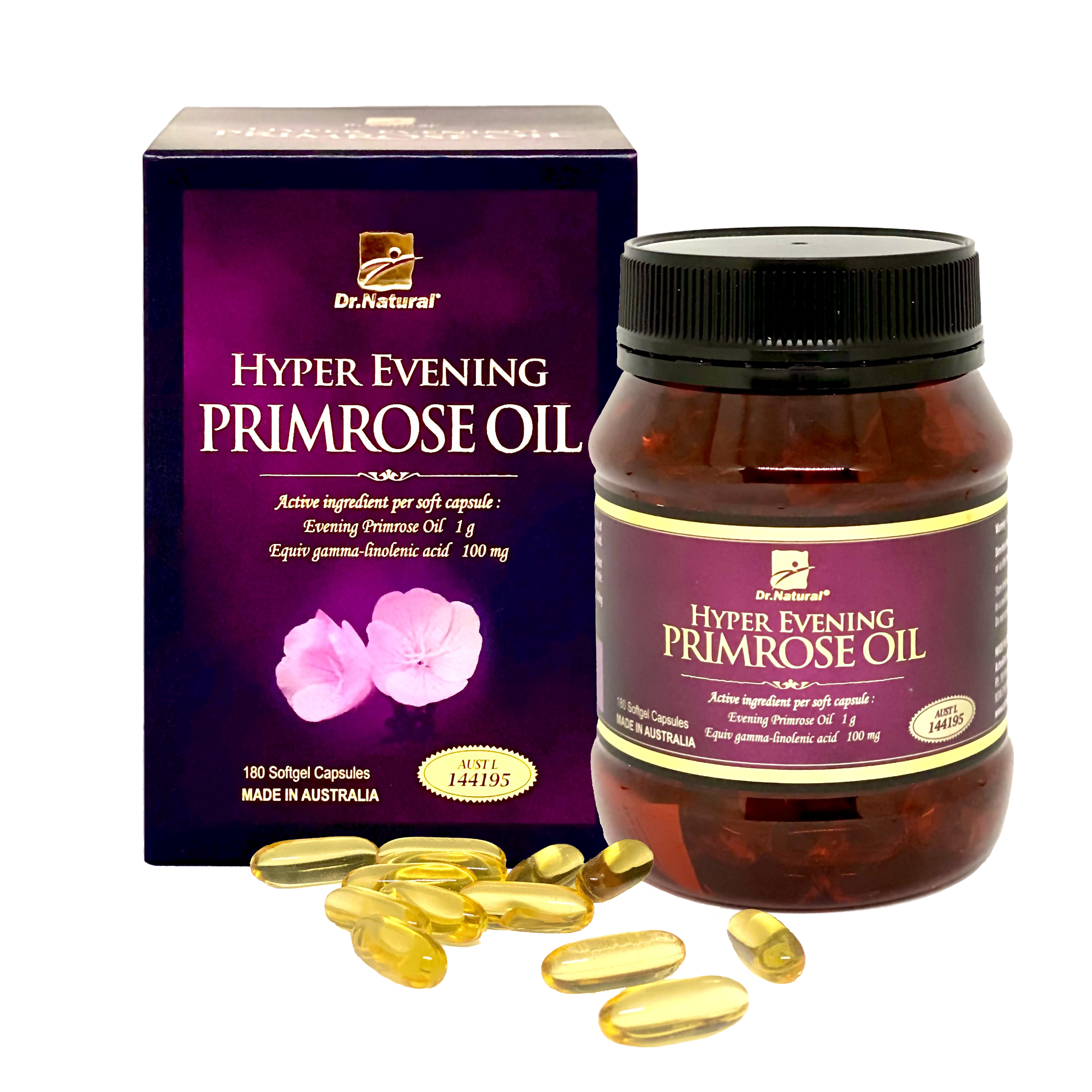 VIÊN UỐNG NỘI TIẾT DR NATURAL HYPER EVENING PRIMROSE OIL 180 VIÊN