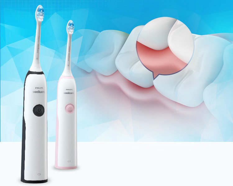 Bàn Chải Đánh Răng Điện Có Thể Sạc Với Lông Mềm Màu Đen Và Trắng Electronic Sonic Toothbrush PHILIPS HX3226/ 51
