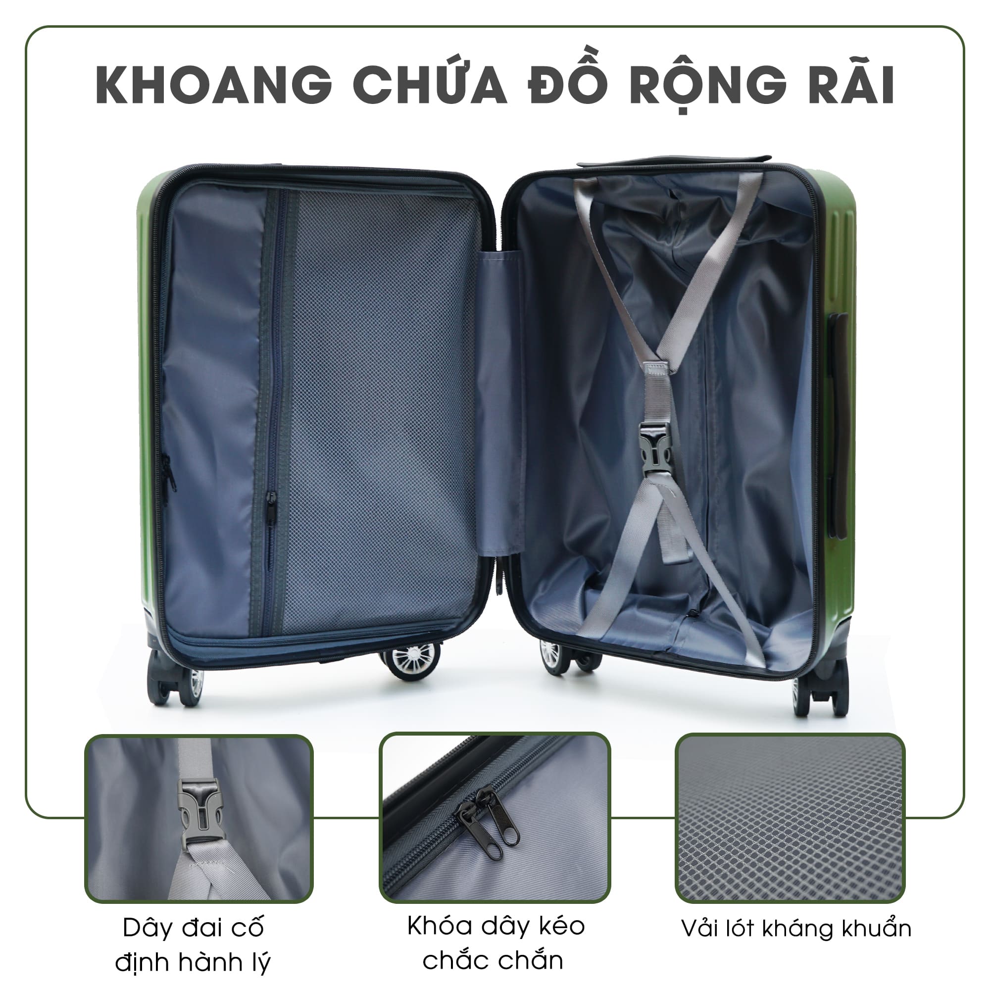 TẶNG TÚI ĐỰNG GIÀY + THẺ TAG - Vali cao cấp TRIP LUX89 size 20inch có ngăn đựng Laptop - Hàng chính hãng