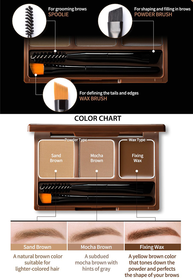 Bột Kẻ Chân Mày Clio Kill Brow Conte Powder Kit (Ad) 5.5g