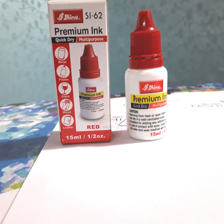 Mực con dấu đóng lên mọi chất liệu
