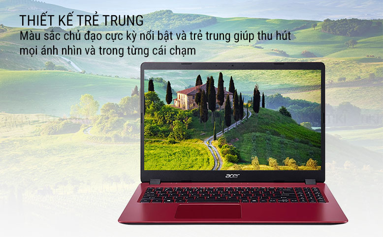 Laptop Acer Aspire 3 A315-54K-32SD NX.HFXSV.001 (Core i3-7020U/ 4GB DDR4 2133MHz/ 256GB SSD M.2 PCIE/ 15.6 FHD/ Win10) - Hàng Chính Hãng