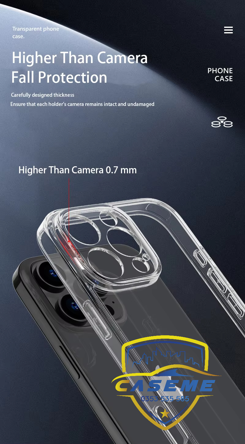 Ốp lưng cho iPhone 16 Pro Max, iPhone 16 Pro, iPhone 16 Plus, iPhone 16 hiệu LIKGUS trong suốt bảo vệ camera, chống ố, chống sốc cao cấp - Hàng chính hãng.