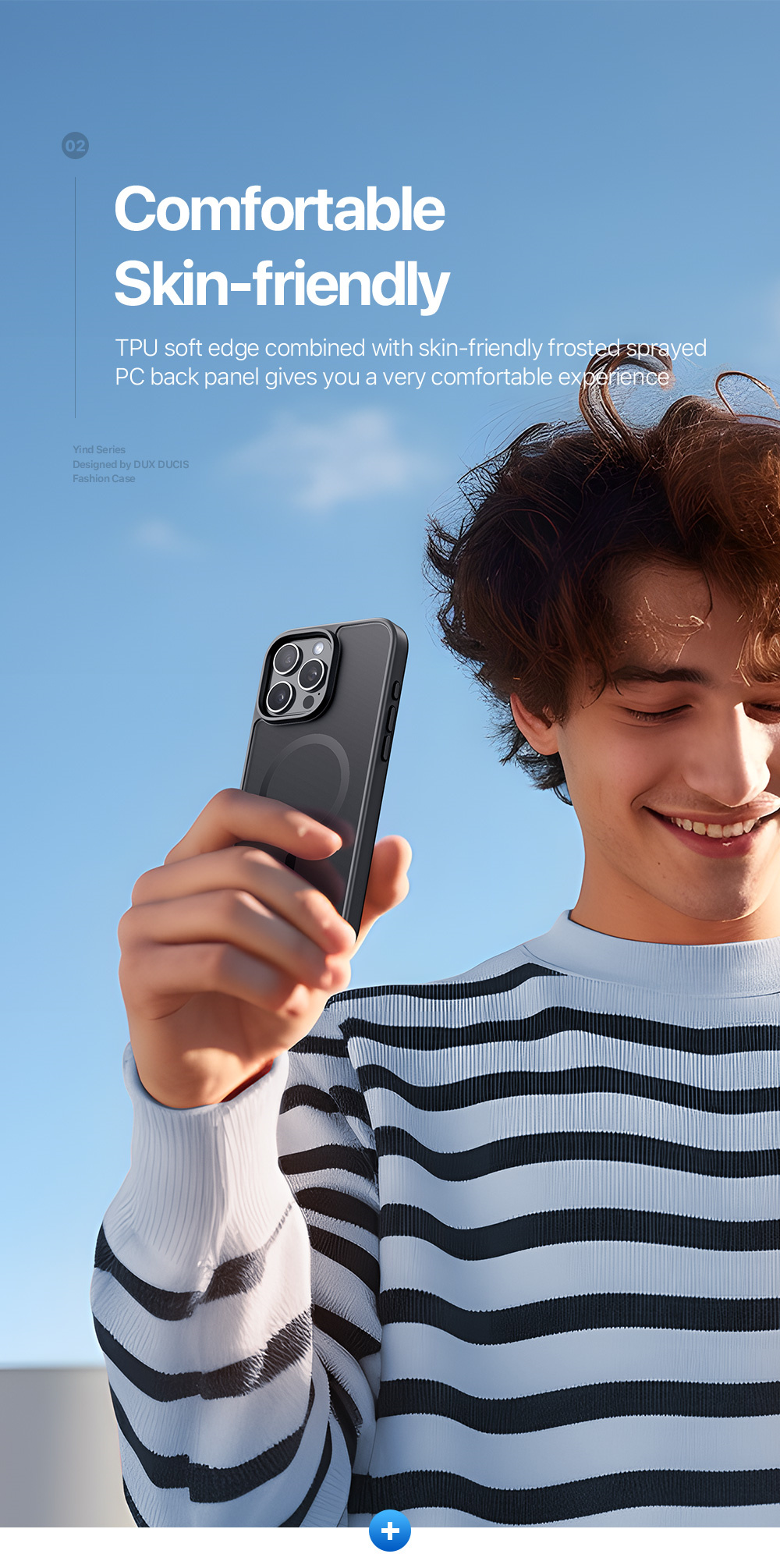 Ốp Lưng Sạc Từ Tính cho iPhone 16 Pro/ 16 Pro Max/ iphone 16/ 16 Plus Dux Ducis Yind Series, chống sốc, chống vân tay_ Hàng chính hãng