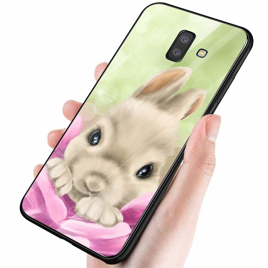 Ốp kính cường lực cho điện thoại Samsung Galaxy J6 - dễ thương muốn xỉu MS CUTE067