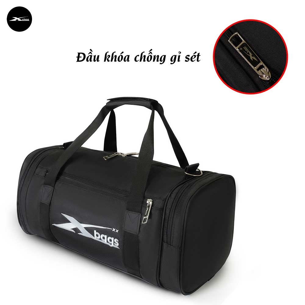 Túi Thể Thao Xbags XB 6001 - Túi Trống Tập Gym Đựng Đồ Đa Năng, Có Ngăn Để Giày Riêng, Vải Chống Nước Cao Cấp