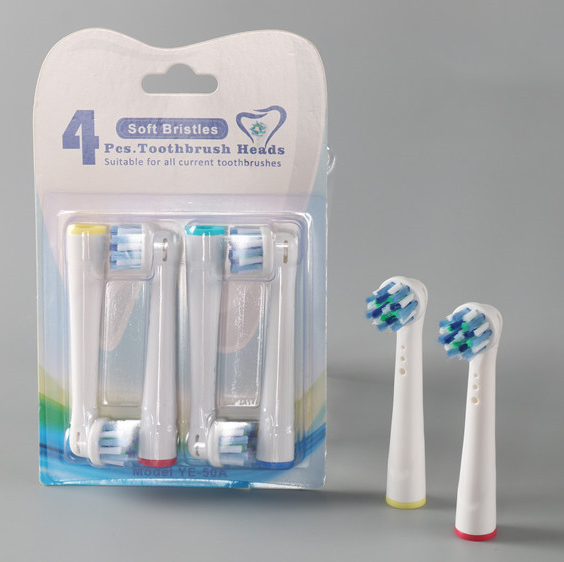 bộ 4 đầu bàn chải đánh răng điện cho mọi loại máy braun oral b làm sạch kẽ răng, răng nhiều mảng bám - xuất xứ anh 42