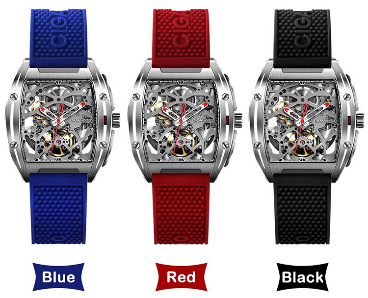 Xiaomi CIGA Design Men Automatic Mechanical Analog Watch Hollow Stainless Steel Business Casual Wrist Watch Gift