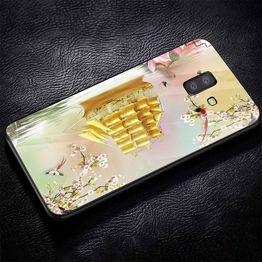 Ốp kính cường lực cho điện thoại Samsung Galaxy J4 - thuận buồm xuôi gió MS 2TBXG019