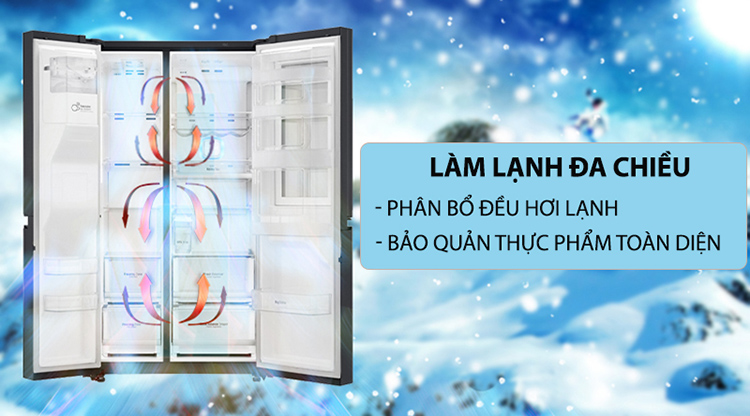 Tủ lạnh Inverter LG GR-B247WB (613L) - Hàng chính hãng - Chỉ giao tại Hà Nội