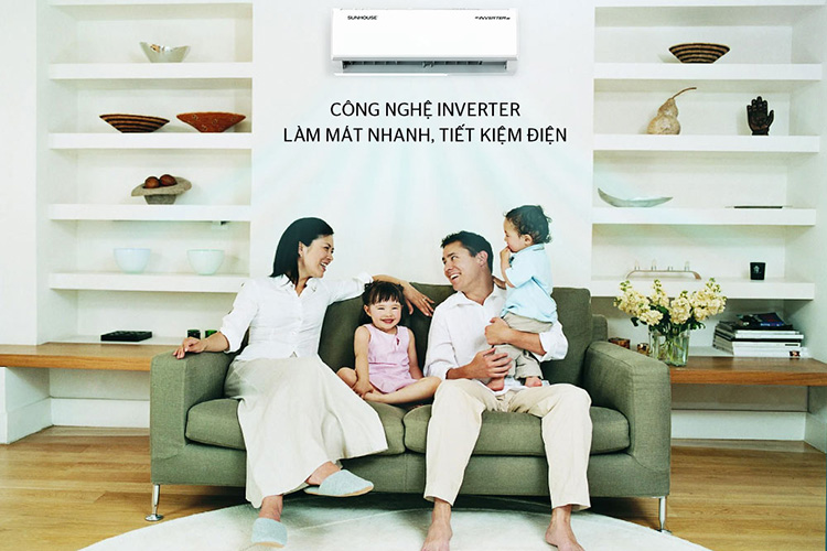 Điều Hòa Inverter Sunhouse SHR-AW12IC610 (12.000Btu) - Hàng Chính Hãng - Chỉ Giao tại Hà Nội