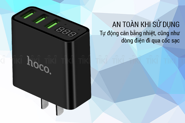 Adapter Sạc 3 Cổng 3A Hoco C15