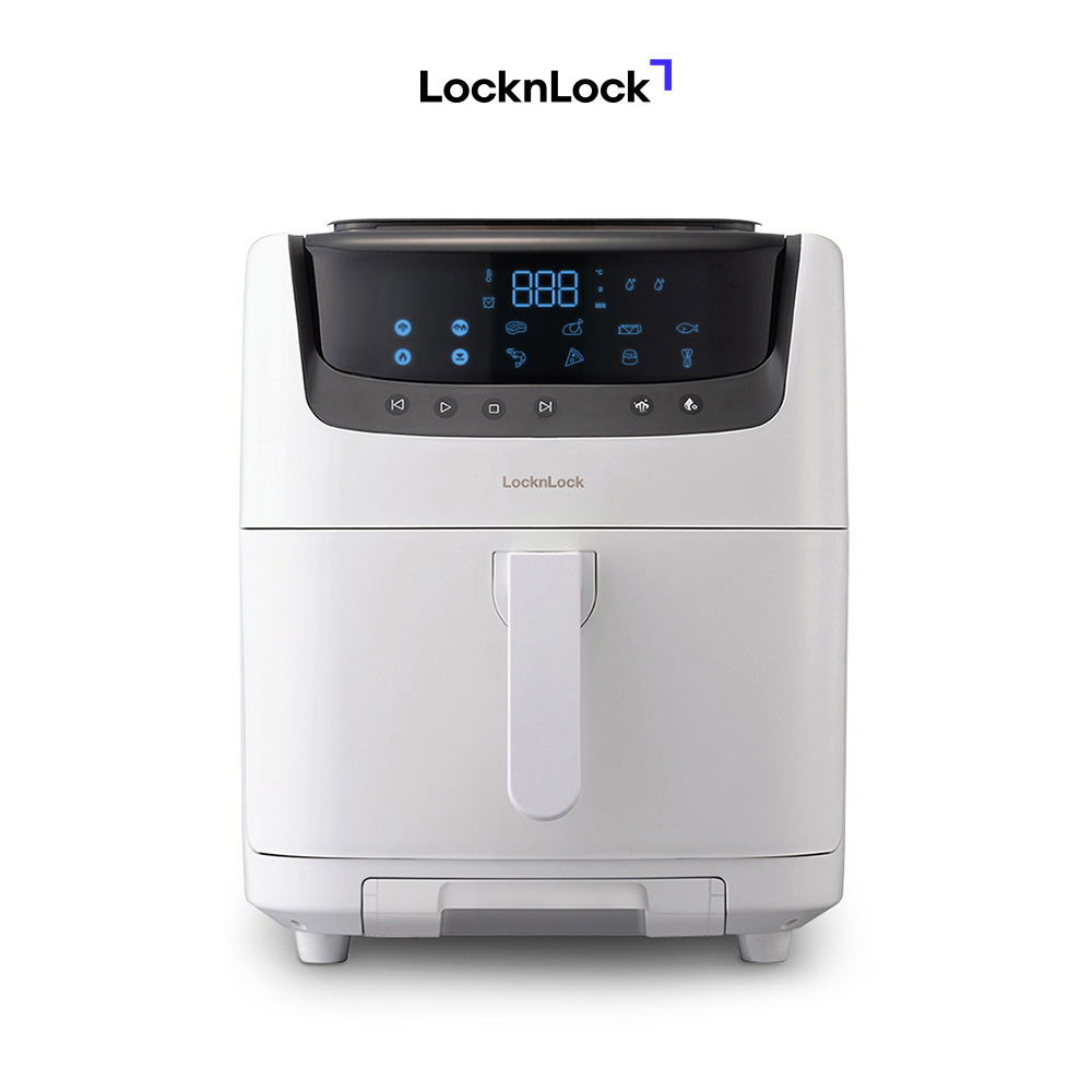 Nồi Chiên Không Dầu Kết Hợp Chức Năng Hấp Lock&amp;Lock EJF881IVY 7L - Ngà - Hàng Chính Hãng