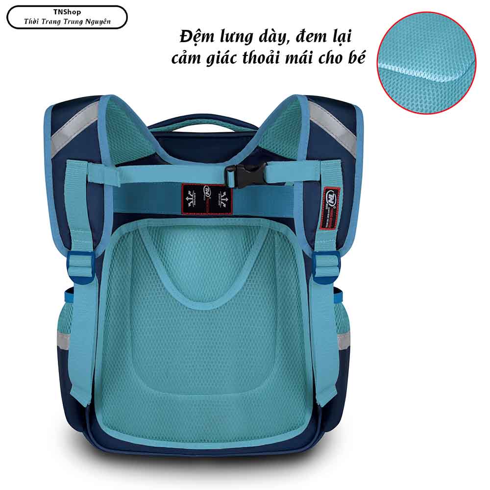 Balo Học Sinh Cấp 1 TN Bags TN.B3014 - Balo Đi Học Cho Bé Trai, Nhẹ Bền, Chống Thấm, Nhiều Ngăn Tiện Lợi
