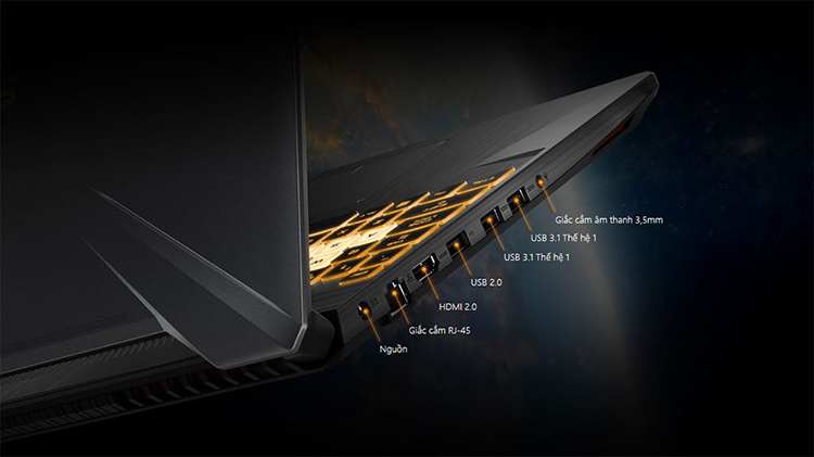 Laptop Asus TUF Gaming FX504GM-EN303T Core i7-8750H/Win10 (15.6″ FHD 120Hz) - Hàng Chính Hãng