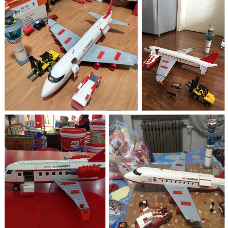 Bộ Đồ Chơi Xếp Hình Máy Bay Trẻ Em Xinle GD8913