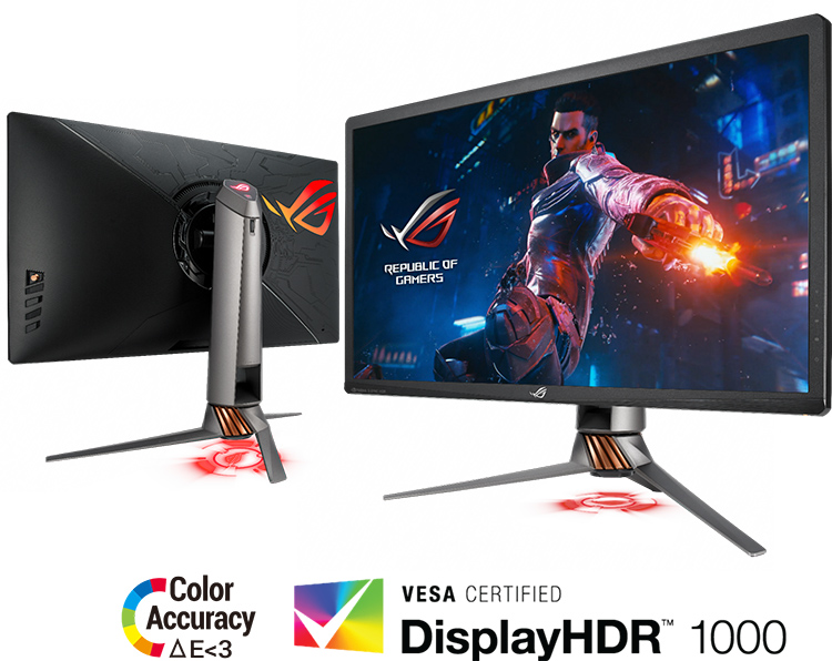 Màn Hình Gaming Asus ROG Swift PG27UQ 27 inch 4K UHD (3840 x 2160) 1ms MPRT 144Hz G-Sync HDR IPS - Hàng Chính Hãng