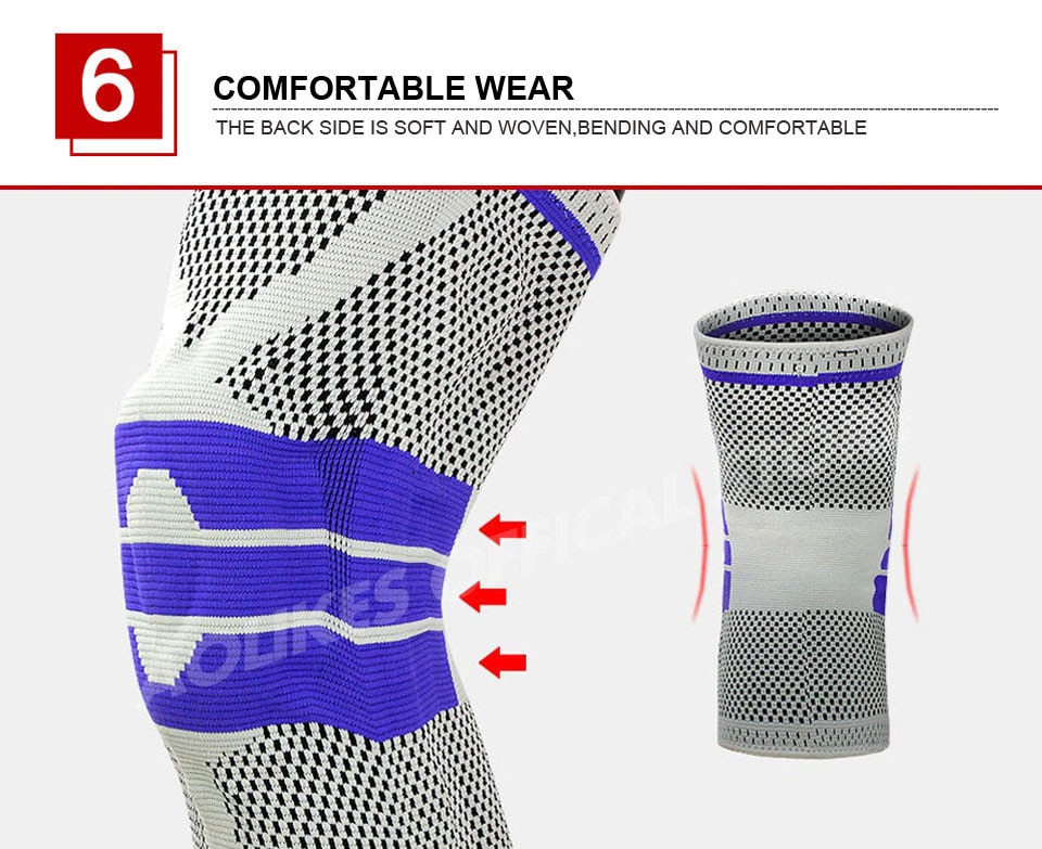 Đai Bảo Vệ Đầu Gối Hỗ Trợ Phục Hồi Dây Chằng Xương Khớp Sport Knee Protector AOLIKES YE-7221