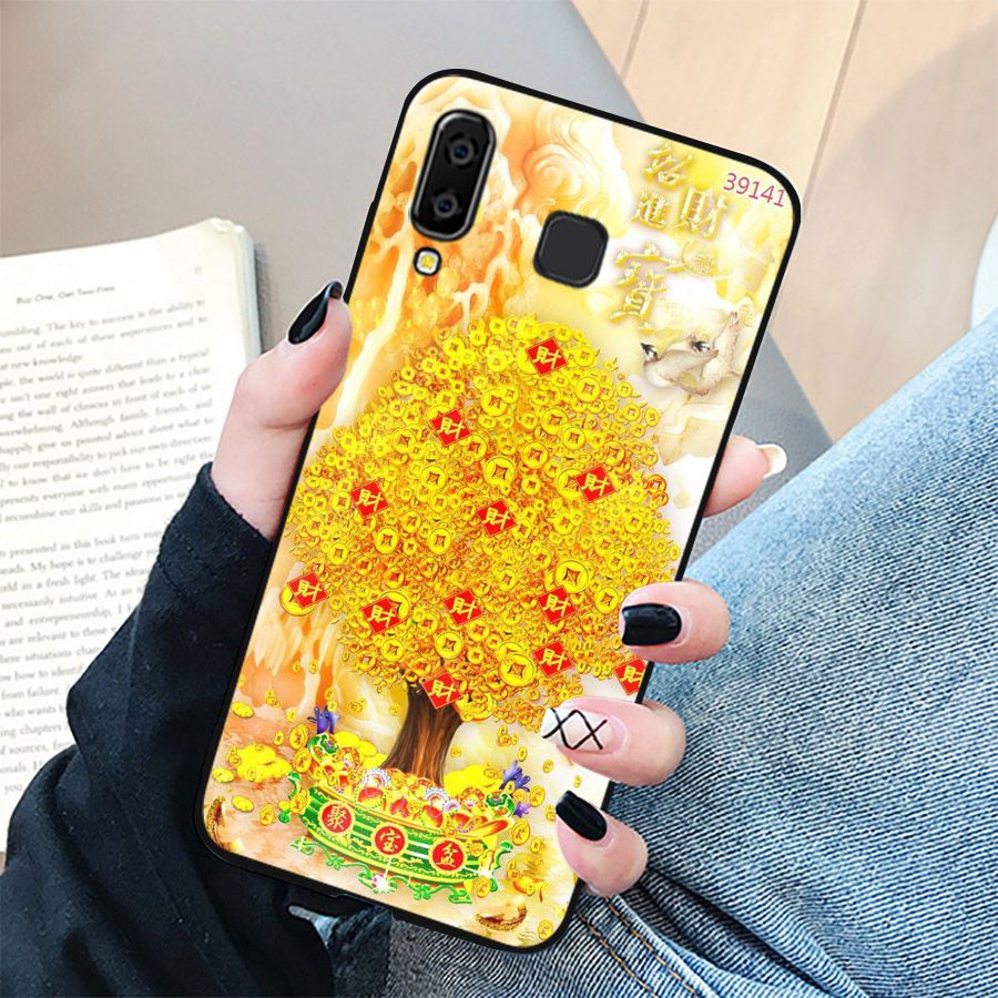 Ốp kính cường lực cho điện thoại Samsung Galaxy A50 - thần tài kim MS TTKIM060