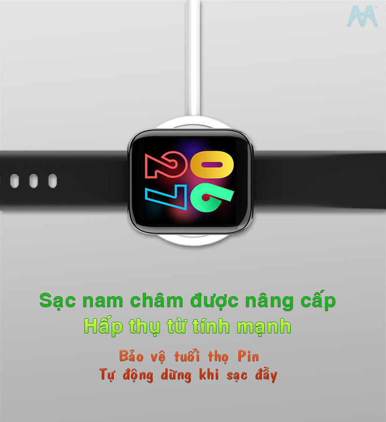 đồng hồ thông minh ama watch s2 nam nữ chống nước kết nối bluetooth gọi điện thoại theo dõi sức khỏe vận động màn hình cong tràn viền hàng nhập khẩu 5