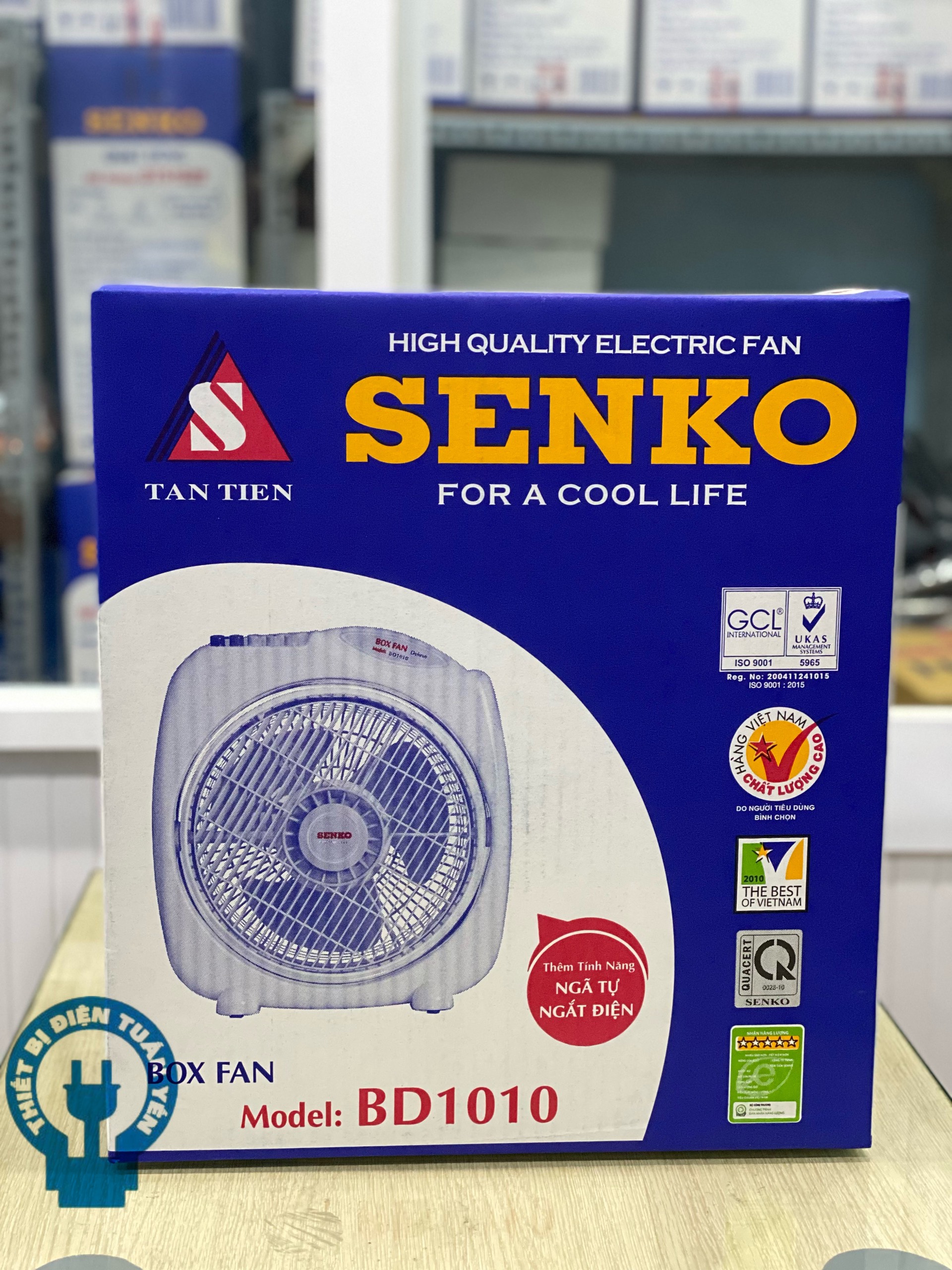 Quạt Bàn Đảo 3 Tấc Senko BD8860 - Màu Ngẫu Nhiên - Hàng chính hãng