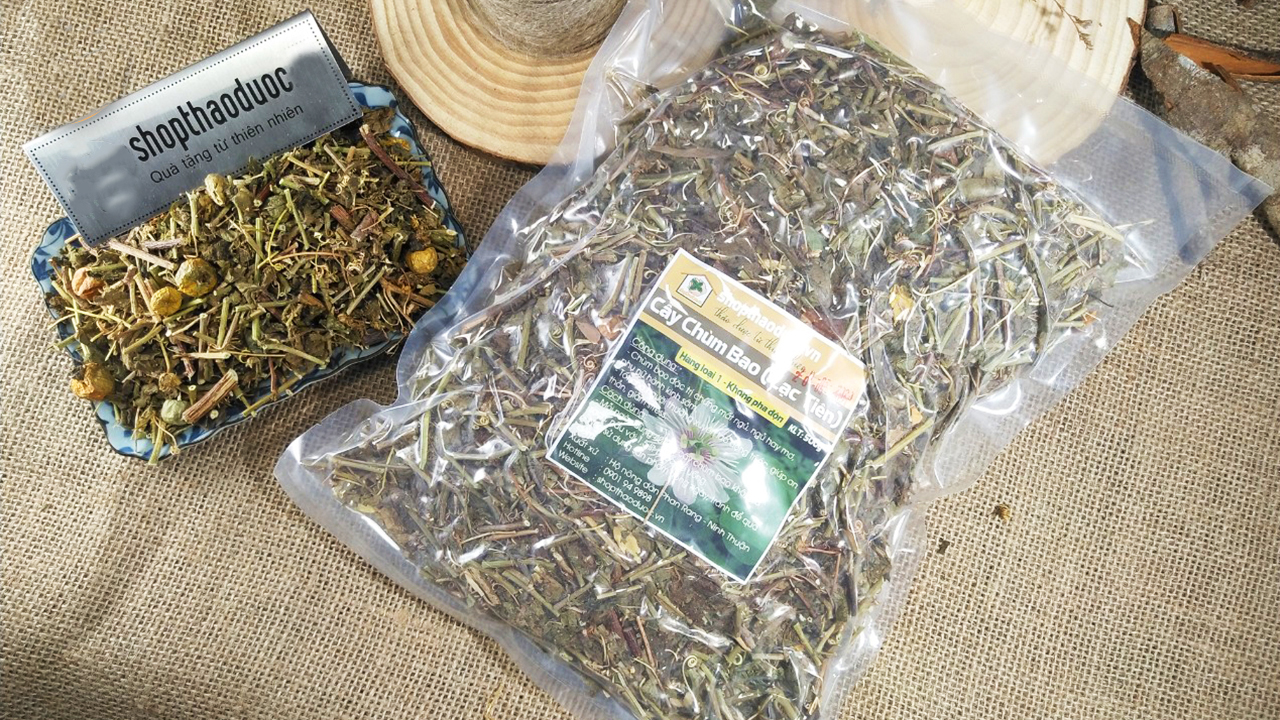 1kg lạc tiên - chùm bao khô ( loại thân nhỏ - tặng 1 chai tinh dầu sả chanh 8ml ) - giảm mệt mỏi, căng thẳng, rối loạn giấc ngủ, ngủ không sâu giấc
