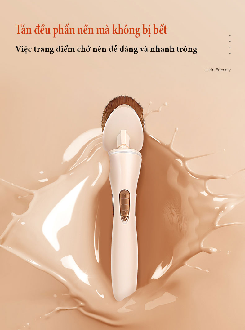 Cọ Trang Điểm Điện K-SKIN Cho Lớp Nền Hoàn Hảo - Hàng Chính Hãng
