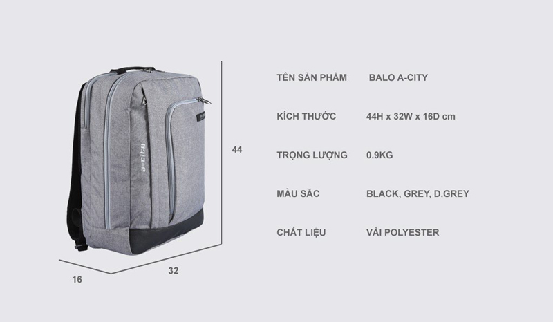 Balo laptop Simplecarry A-City 2