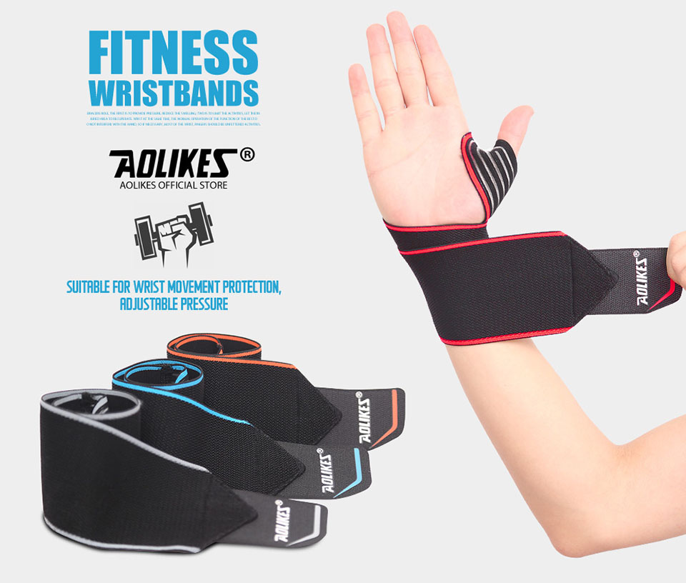 Băng Quấn Bảo Vệ Cổ Tay Tập Gym, Cầu Lông, Tennis Sport Wrist Protector Aolikes YE-1540