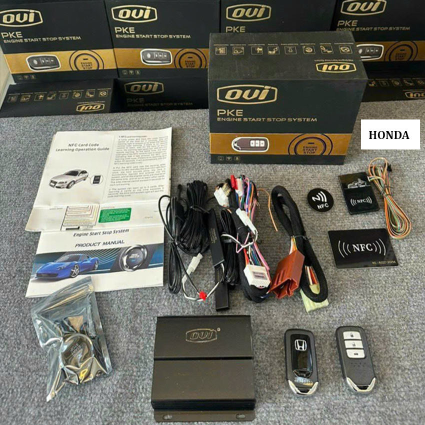 Bộ chìa khóa thông minh START-STOP điều khiển từ xa OVI dành cho ô tô Toyota, Honda, Hyundai, Nissan, Ford, Kia, Mazda, Mitsubishi, Chevrolet, VinFast