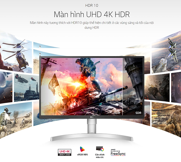 Màn hình LG 27UL550-W 4K UHD FreeSync