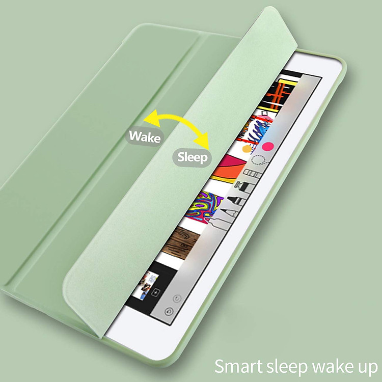 Bao da TPU cho iPad 10.2-inch Gen 7, Gen 8, Gen 9 Smart Case có khay đựng bút pencil – Hàng chính hãng
