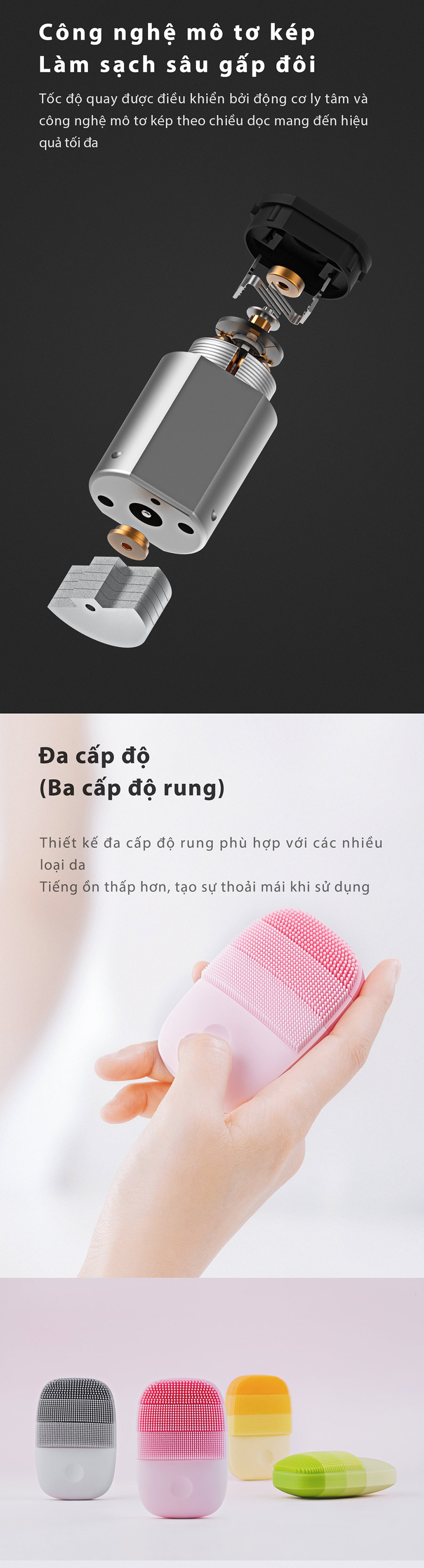 Máy rửa mặt sóng âm Xiaomi inFace