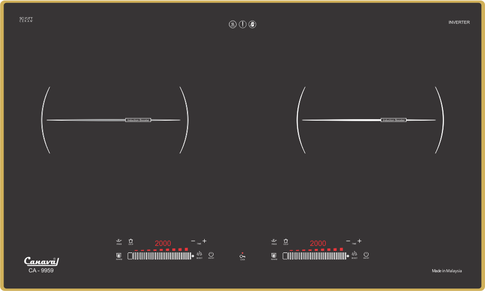 Bếp điện từ đôi Canaval CA-9959 (Ảnh 1)