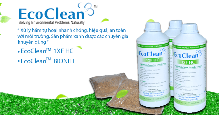 EcoClean FRESH - Vi Sinh Khử Mùi Hôi Cống, Lỗ Sàn, Đường Ống USA - Xử lý gốc rễ mùi hôi, an toàn tuyệt đối - Chai 1L