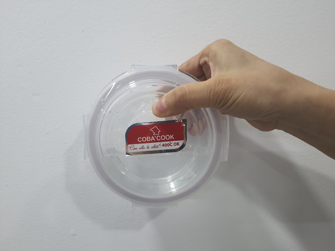 Bộ 5 hộp thủy tinh hộp đựng cơm trữ thức ăn thực phẩm trong tủ lạnh chịu nhiệt COBA'COOK 400ml- CCR45