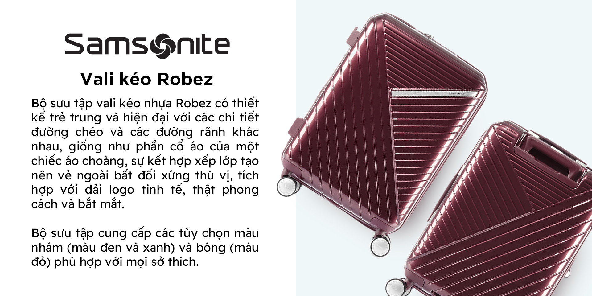 Vali kéo Samsonite Robez Spinner EXP