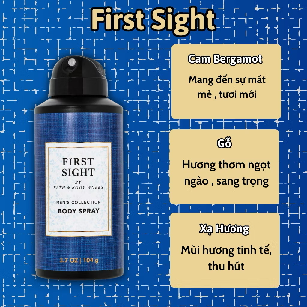 Body Mist Nam Bath And Body Work 104g - Body Spray Nam - Body Mist Nam Chính Hãng