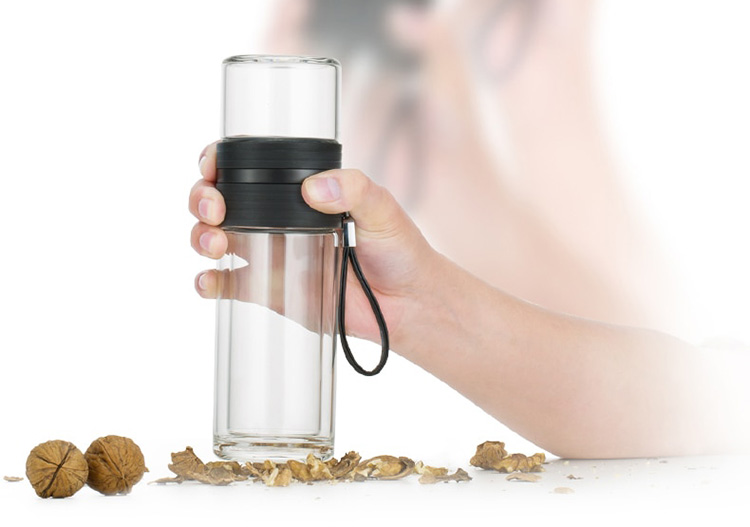 Bình Lọc Trà Travel Samadoyo C001A (238ml) - Đen