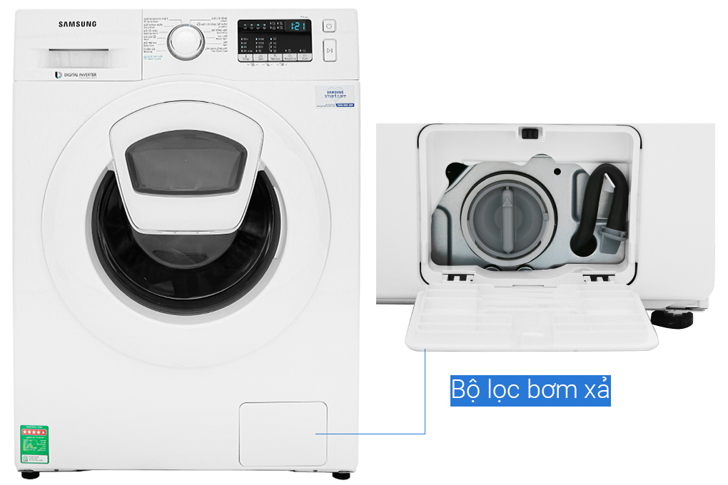 Máy Giặt Cửa Trước Inverter Samsung WW10K44G0YW/SV (10kg) - Hàng Chính Hàng - Chỉ Giao tại Hà Nội