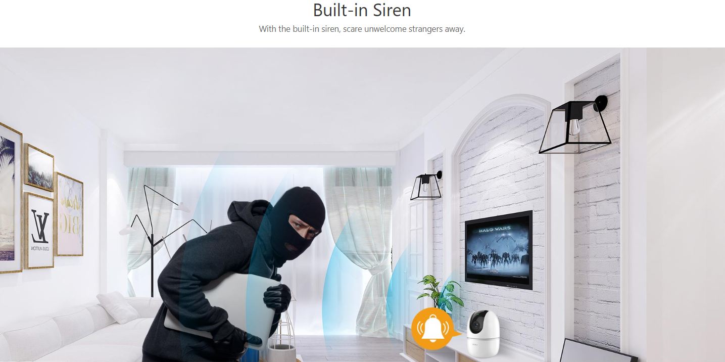 Camera IMOU A1, Camera Xoay 360, AI Phát hiện người, màng trập riêng tư 2MP - Hàng Chính Hãng