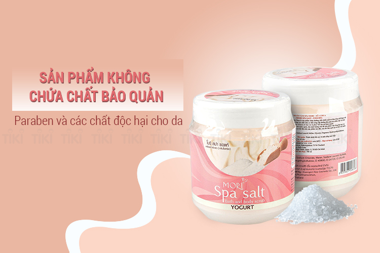 Muối Tắm Spa Mori Sữa Chua Mori Spa Salt - Yogurt (700ml)