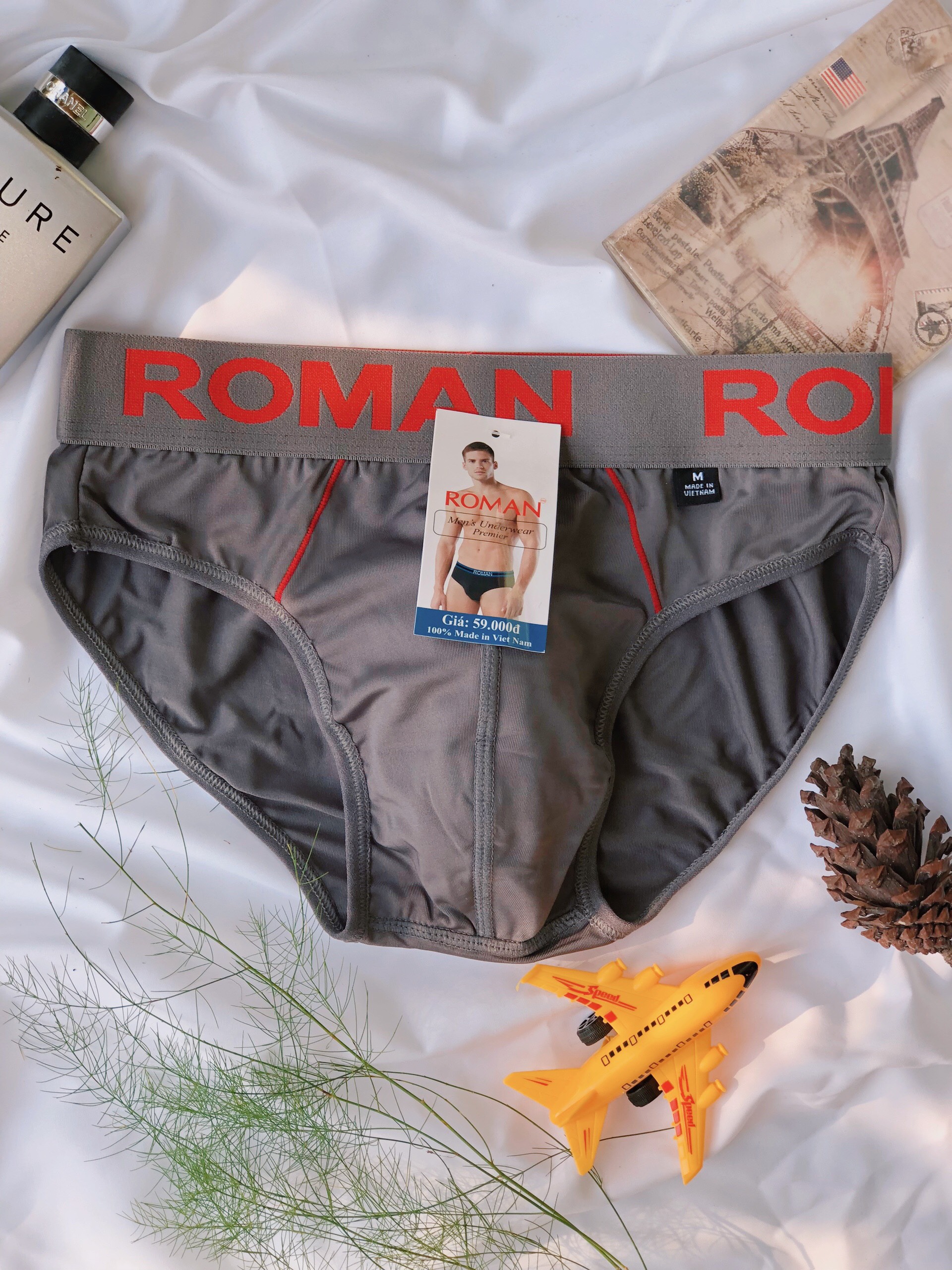 Combo 10 quần lót nam 05 màu lưng thun 4cm,thun lạnh 04 chiều co dãn,thoáng mát(Roman,Heroman,Tony)