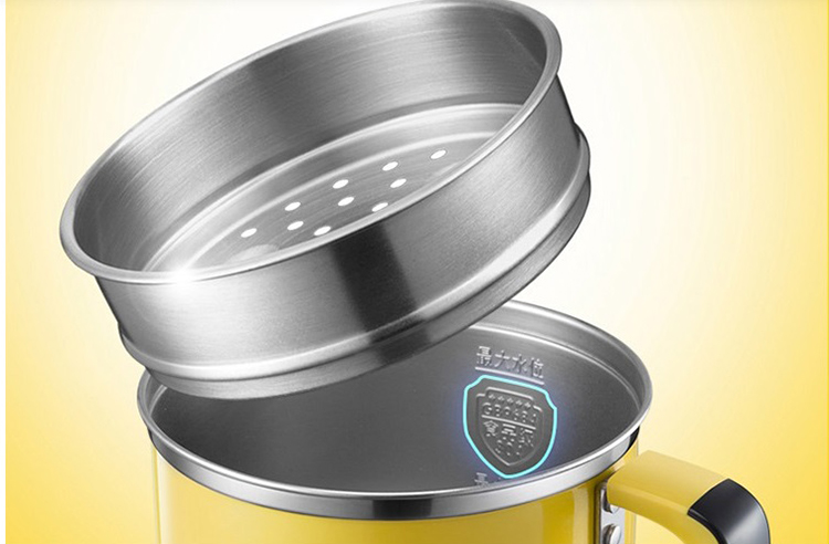 Bear (Bear) multi-function electric cooker with steamer electric skillet student dormitory mini split electric pot small 1-2 people cooking electric steamer small electric hot pot microcomputer version DRG-C12T1