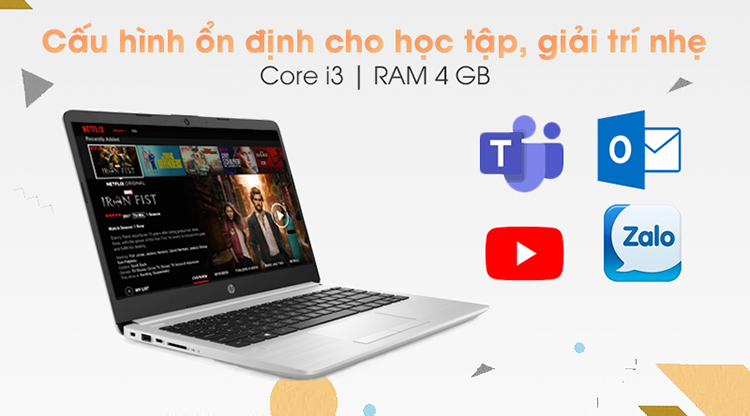 Laptop HP 348 G7 9PG83PA (Core i3-8130U/ 4 GB DDR4 2666 MHz/ SSD 256GB NVMe PCIe/ 14 FHD/ Win10) - Hàng Chính Hãng